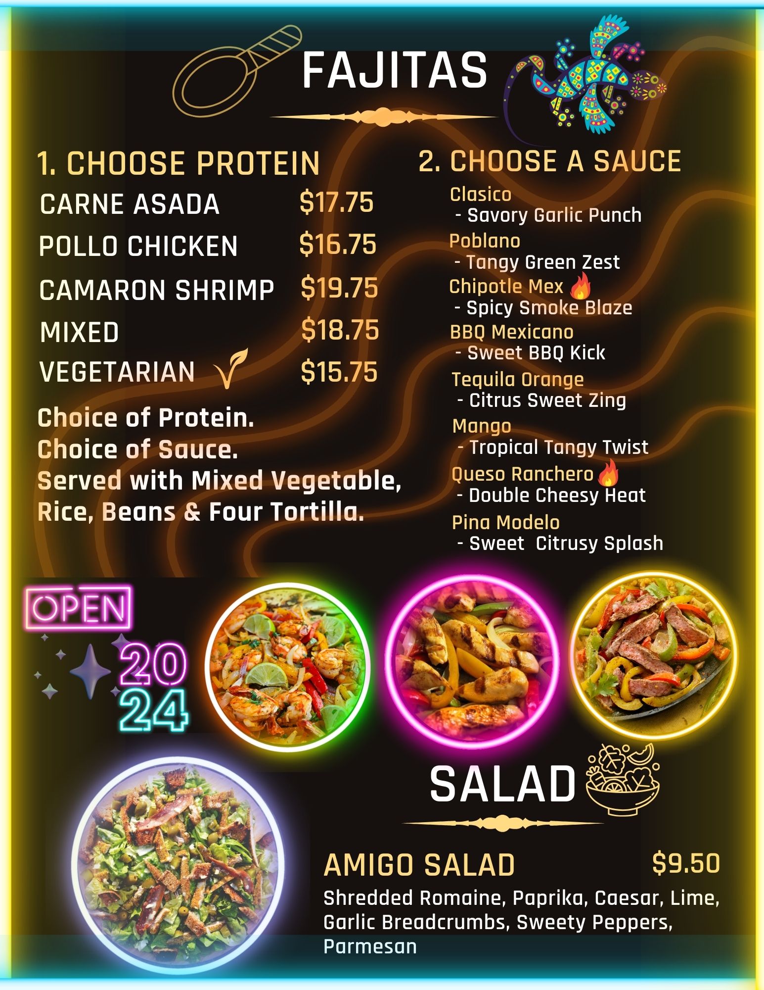 Amigo Sole Menu 2